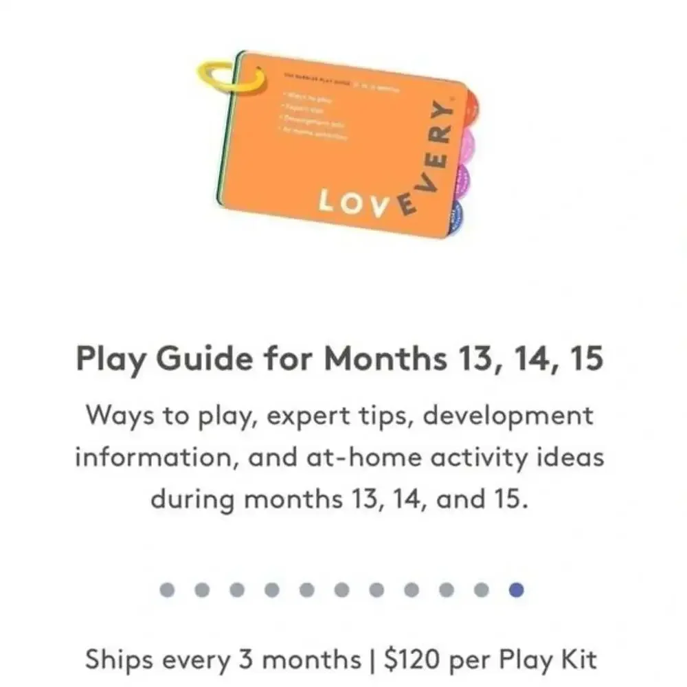 Lovevery Playguide for Months 13, 14, 15